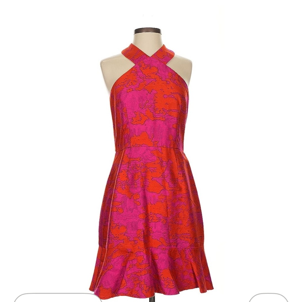 Hutch Vibrant Pink and Orange Dress